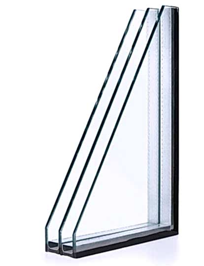 triple glazed glass